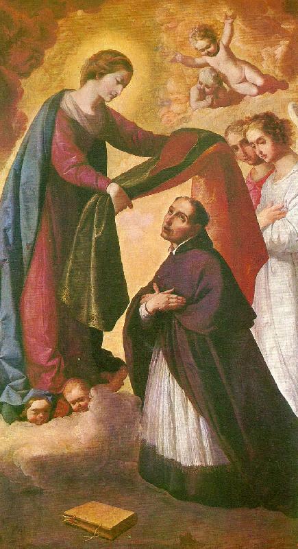 Francisco de Zurbaran st. ildefonso receiving the chasuble china oil painting image